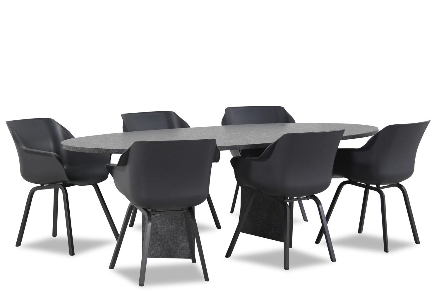 Hartman Sophie dining tuinset 7-delig - Graniet ovaal 240 cm