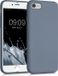 kwmobile telefoonhoesje geschikt voor Apple iPhone SE (2022) / iPhone SE (2020) / iPhone 8 / iPhone 7 - Back cover in blauwgrijs