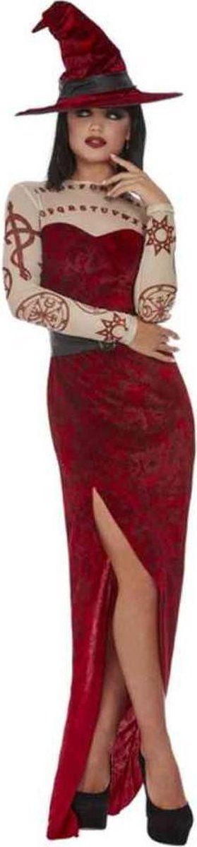 Smiffys Satanic Witch Kostuum Rood - Maat L