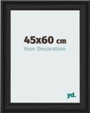 yd. Cadre photo 45x60 cm Noir Bois MDF Lazio