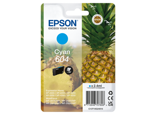 Epson 604 single pack / cyaan