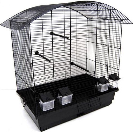 Vogelkooi Ula Zwart/Zwart