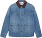 Overshirt s.Oliver Blouse Lange Mouw Katoen Blauw Regular Fit Vrouwen Maat 40