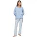 Selmark Pyjama pour femme P111 Preppy Flowers