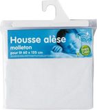 BABYCALIN Molton matrasbeschermer 60 x 120 cm Wit