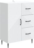 vidaXL Dressoir Wit 66 x 34,5 x 89,5 cm Bewerkt hout
