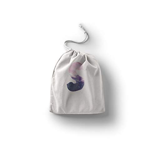 Bonamaison Bedrukte katoenen tas met trekkoord - 20 x 30 cm