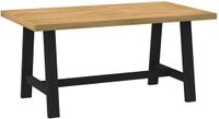 vidaXL Eettafel NOAIN A-vormige poten 160x90x75 cm massief hout Naturel