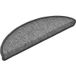 Maison Exclusive Marche d'escalier 20 Pièces 56 X 17 X 3 Cm Gris Foncé Semi-rond