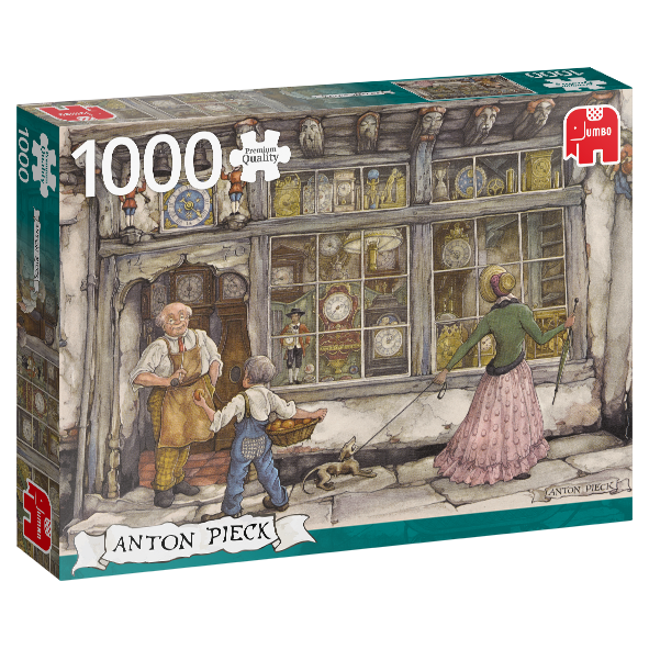 Jumbo Premium Collection Anton Pieck, De klokkenwinkel 1000 stukjes