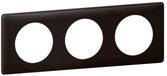 Legrand 066743 plaat Céliane poeder, 3 posten, basalt afwerking