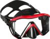 Mares i3 Sunrise - Masque de plongée - Coupe plus large - Fenêtre latérale - Noir/Rouge