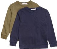 Minymo Kinder Sweatshirt Sweatshirt Boys (2-pack) Dark Olive