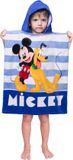 Disney Mickey Mouse Poncho Pluto - 50 x 115 cm - Blauw