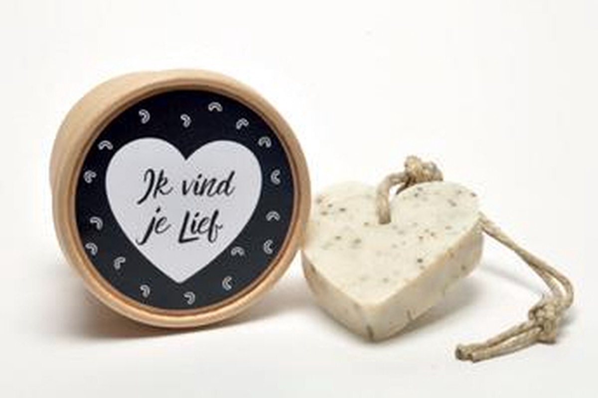 Soap&Gifts Handzeep in hartvorm Ik vind je lief