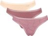Sloggi 3-pack Go Crush string dames - Oudroze / XL