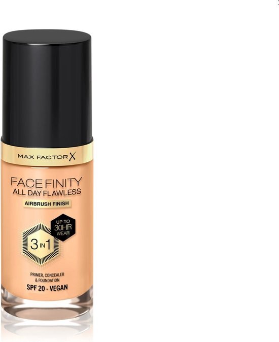 Max Factor Facefinity All Day Flawless 3 in 1 Flexi Hold Foundation - 61 Rose Vanilla