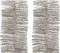 Decoris Kerstslinger - 2 stuks - Zilver/Champagne - 270 x 7 cm - Folie/Lametta - Glans