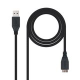 USB 3.0 type A/M naar Micro B/M-kabel, 1,0 m, zwart