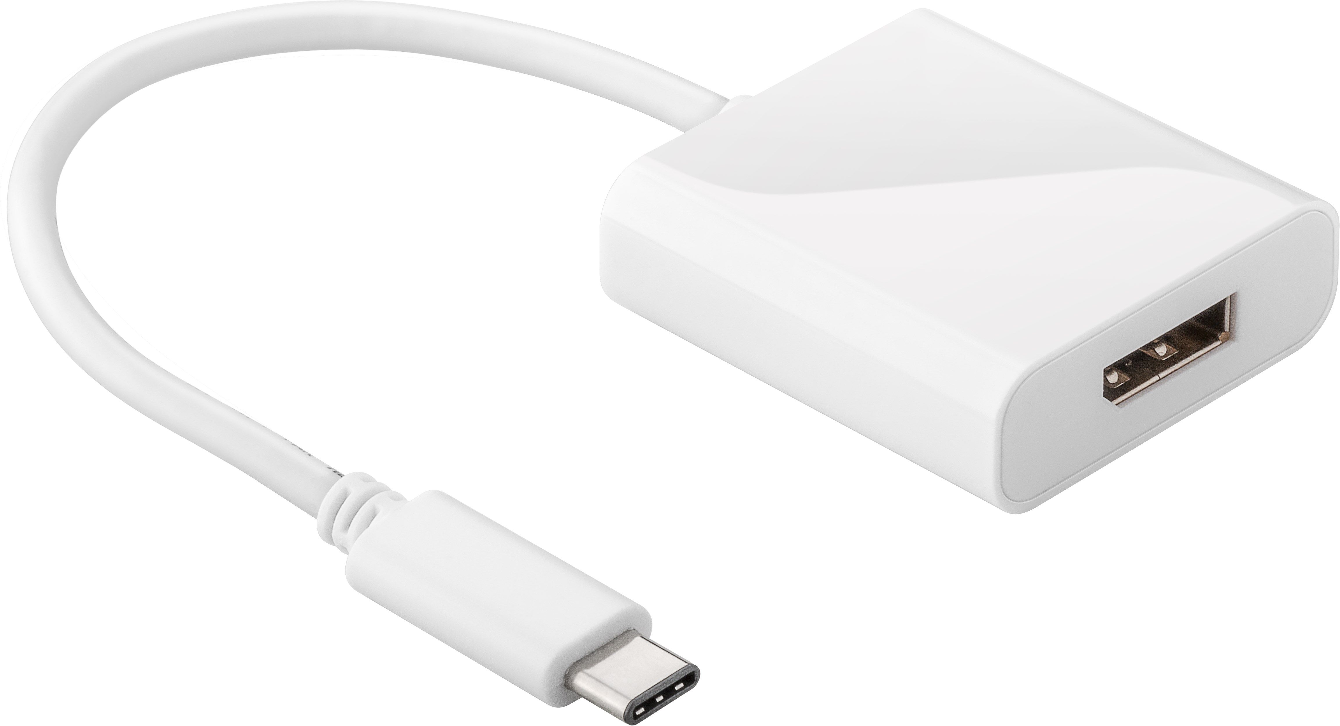 Wentronic USB-C/DisplayPort Adapter - White