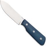 StraightLine Bigger Digger BDG-BC Stonewashed 14C28N, Blue Canvas Micarta, vaststaand mes