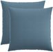 vidaXL - Kussensloop - 2 stuks - HEERLEN - Jeans Blauw - 70 x 70 cm - Katoensatijn