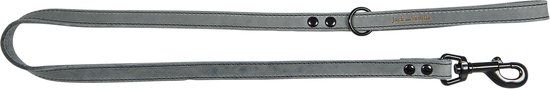 Jack And Vanilla Black Label Leiband - Grijs - 16mm x 100cm - Hondenriem