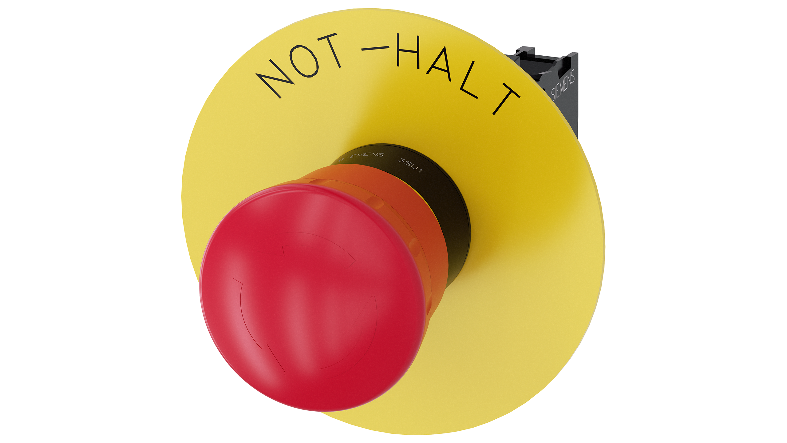 Siemens 3SU1100-1HB20-1CH0 - Drukknop - 40mm - Kunststof