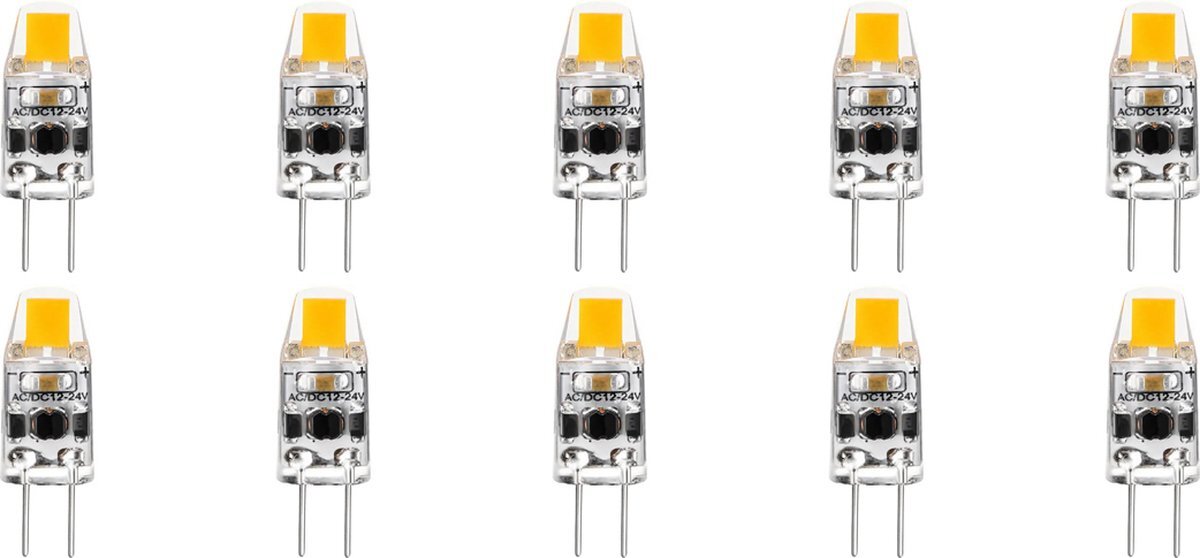 Velvalux LED Lamp 10 Pack - G4 Fitting - Dimbaar - 2W - Helder/Koud Wit 6000K | Vervangt 20W