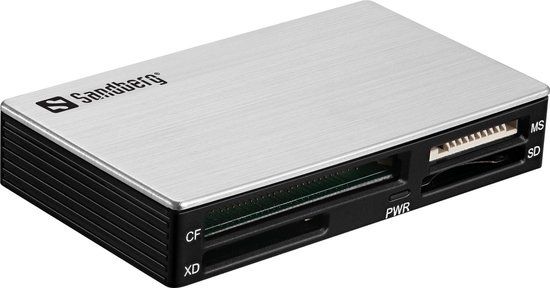 Sandberg USB 3.0 Multi Card Reader - Zwart/Grijs