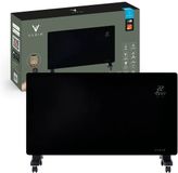Varin® Smart Design Elektrische kachel - 2500 Watt - Zwart Glas - IP24