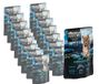 Dehner Wild Nature Kattenvoer, bergzee, natvoer graanvrij/suikervrij, voor volwassen katten, zalm/forel, zak van 16 x 85 g (1,36 kg)