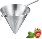 Westmark Chinois Pro puntzeef – Fijne zeef met rondom gaatjes – Roestvrijstalen zeef – Perfect voor fond, crèmes en sauzen – Zilver, Ø 20 cm