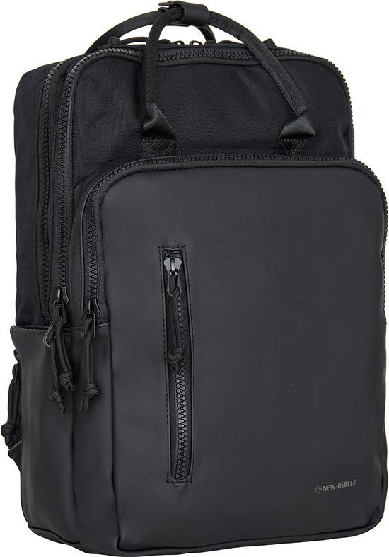 New Rebels Bruce Milwaukee Zwart 19L Rugzak Waterafstotend Laptop 15