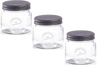 Zeller Voorraadpot Old Fashioned - 10x - Transparant - Glas - 420 ml