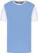 Proact TopTex Group Tweekleurig herenshirt jersey met korte mouwen 'Proact' Sky Blue / White - L