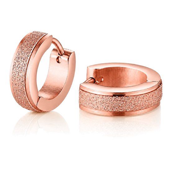 LGT JWLS Lookinggoodtoday Stalen dames oorringen Stardust Rose