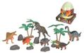Dinosaurus Dinosaurus speelset Dino-ei - 14 delen - Glow in the dark - 20 cm