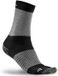 Craft Training Sokken XC - Zwart/DK Grijs Melange - Maat 40-42 - Unisex - Katoen