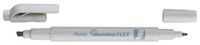 Pentel Luminina Flex SLW11P markeerstift met 2 punten, grijs, 10 stuks