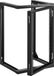 VEVOR 15U Wandmontageserverkast, 68,04 kg, Open Frame Netwerkrek met Deur, Koolstofstaal, Zwart