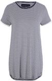 Tom Tailor Pyjama-jurk met streepjespatroon - Maat 42 - blue ring