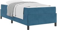vidaXL Bedframe Donkerblauw 90 x 190 cm Stof