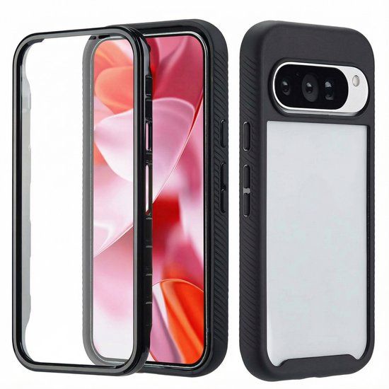 imoshion Hoesje - Geschikt voor Google Pixel 10 / Google Pixel 9 / Google Pixel 9 Pro / Google Pixel 10 Pro - 360° Full Protective Case - Zwart
