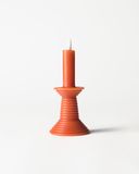 HEMA Bougie Led En Forme De Bougeoir ⌀7,6 X 18 Cm Rustique Orange Foncé