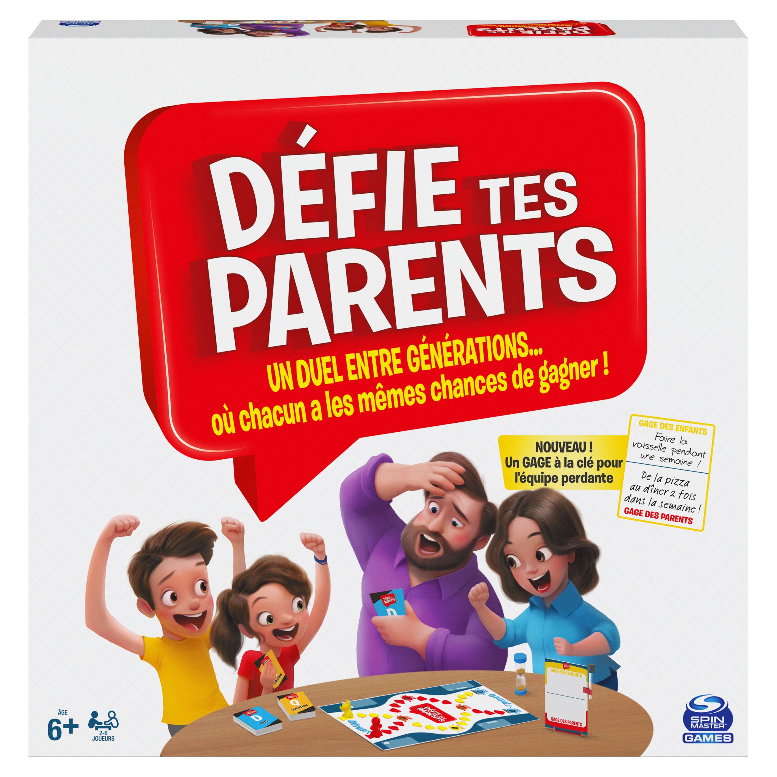 Spin Master Games Beat the Parents - Klassiek triviaspel voor het hele gezin - 8+ jaar