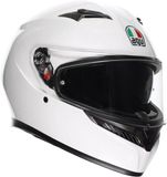 AGV K3 helm mono solid glans wit XL