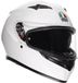 AGV K3 helm mono solid glans wit XL