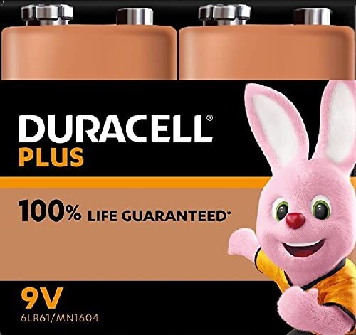 Duracell NEW Plus 9V Blok Alkaline batterijen, 6LR61 MN1604, 4-pack