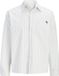 Jack & Jones Oxford overhemd Relaxed Fit Gestreept Katoen Lange Mouw Wit Maat L